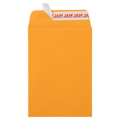 JAM PAPER Self Seal Catalog Envelopes, 5 1/2" x 7 1/2", Brown Kraft Manila, 100/Pack (400238465D)