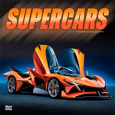 2027 BrownTrout Supercars 12 x 12 Monthly Wall Calendar (9798330711246)