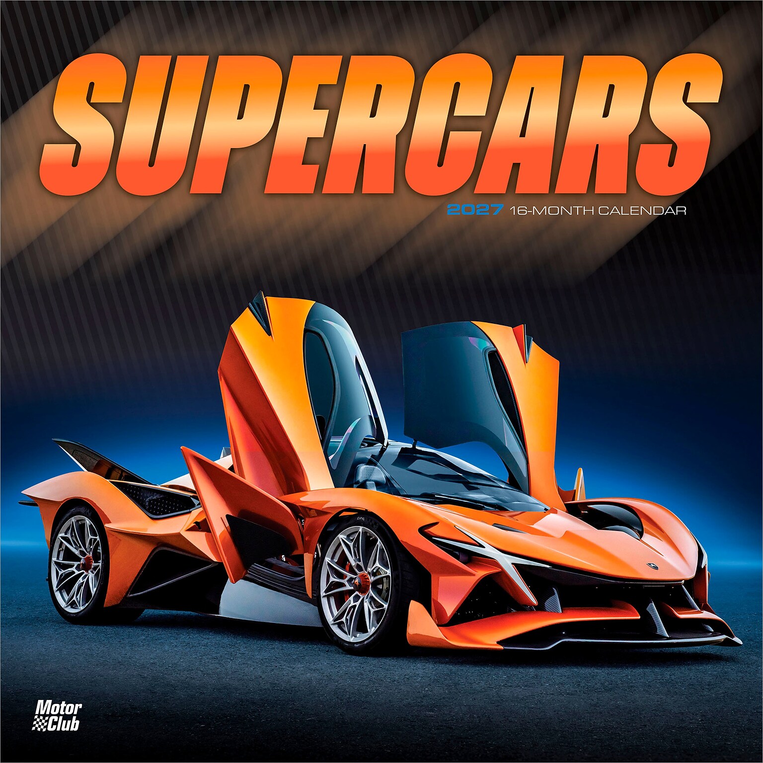 2027 BrownTrout Supercars 12 x 12 Monthly Wall Calendar (9798330711246)