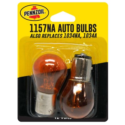 Pennzoil Red Auto Bulbs, Model #1157NA, Red, 2 Bulbs/Pack, 10 Packs/Box, 10 Boxes/Carton (14806)