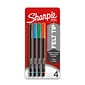 Sharpie Pen Felt Pens, Fine Point, 0.4 mm, Assorted Ink, 4 Pack (1924214/1742662)