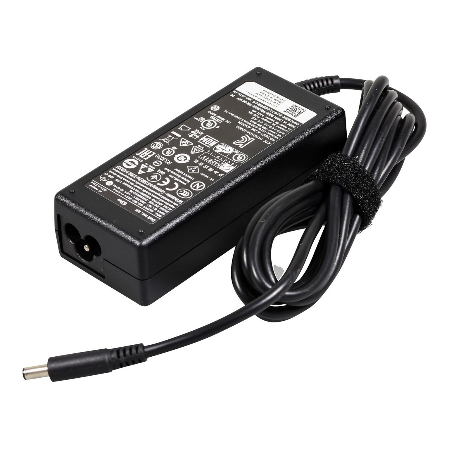 Dell 65W Slim AC Adapter for Dell Inspiron and OptiPlex Laptop, Black (43NY4)