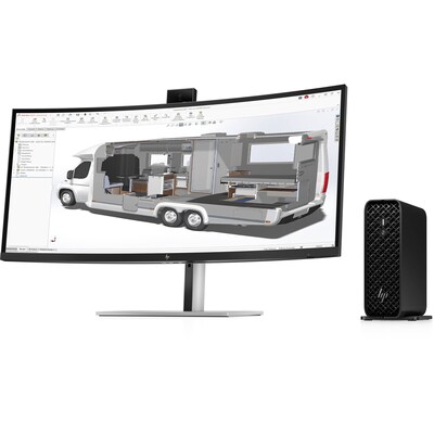 HP Z2 Mini G1i Desktop Computer, Intel Core Ultra 7 265, 64GB RAM, 1TB SSD, Windows 11 Pro, Mouse & Keyboard Included