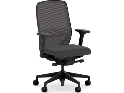 HON Nucleus Fabric/Mesh Swivel Task Chair, Black (HNR1KD.Y2.STC.A.H.IM.UR10.BL.SB.T)