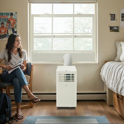 LG 115-Volt 10000 BTU (6000 BTU DOE) Portable Air Conditioner with Remote, White (LP0625WFR)