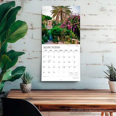 2026 Plato Gorgeous Gardens 12" x 12" Monthly Wall Calendar (9798330706679)