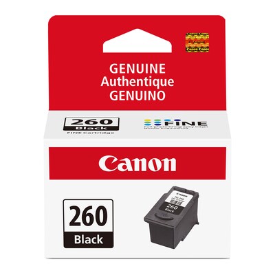 Canon PG-260 Black Standard Yield Ink Cartridge  (3707C001)