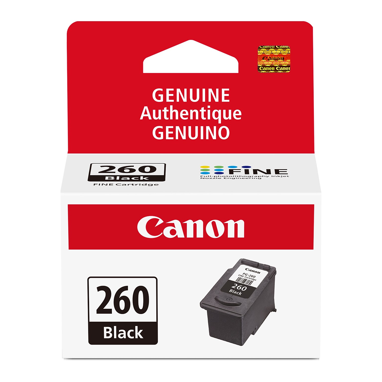 Canon PG-260 Black Standard Yield Ink Cartridge  (3707C001)
