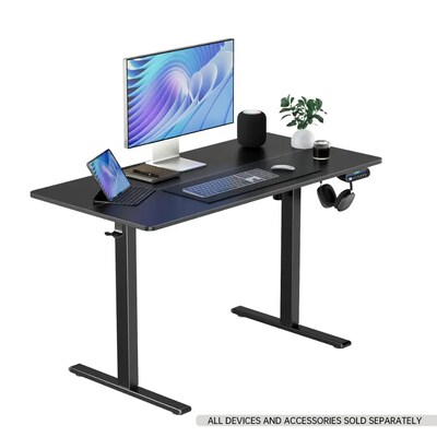 Huanuo 63"W Electric Rectangular Adjustable Standing Desk, Black (HNESD70B)