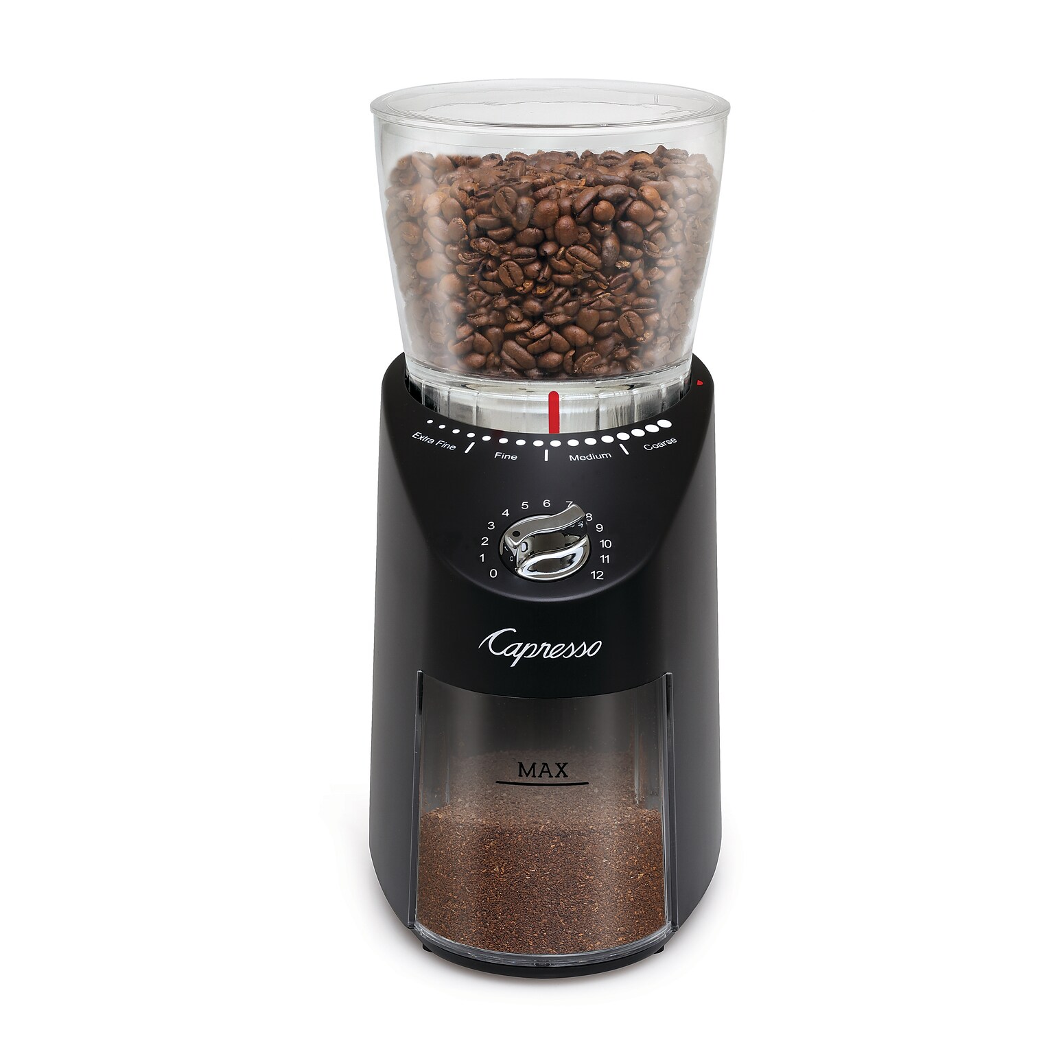 Capresso Infinity Plus Burr Coffee Grinder, Black (570.01)