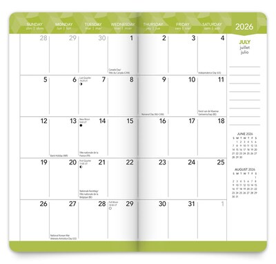 2026-2027 BrownTrout Tuscan Delight 3.5" x 6.5" Monthly Planner (9798330706037)