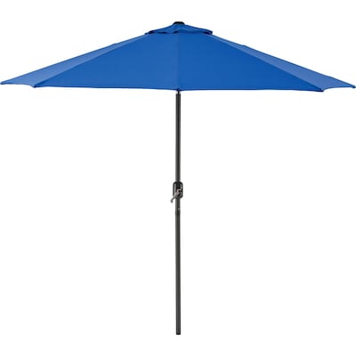 Global Industrial Outdoor Umbrella with Tilt Mechanism, Olefin Fabric, 8-1/2W, Blue (436970)