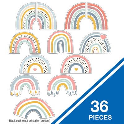 Carson Dellosa Education We Belong Rainbow Fun Cut-Outs, 36/Pack, 3 Packs/Bundle (CD-120645-3)