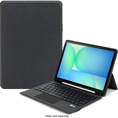 SaharaCase ProTouch Slim Keyboard Case with Trackpad for Galaxy Tab S10 Lite (2025) & Galaxy Tab S10 FE, Black (TB00466)