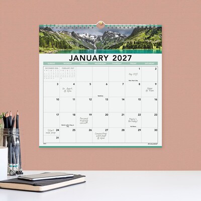 2027 AT-A-GLANCE Landscape 12" x 12" Monthly Wall Calendar (88200-27)