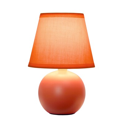 Simple Designs 8.66 LED Table Lamp, Orange (LT2008-ORG-LB)