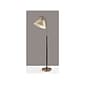 Adesso Jerome 61.5" Antique Brass Floor Lamp with Trapezoid Shade (1613-21)
