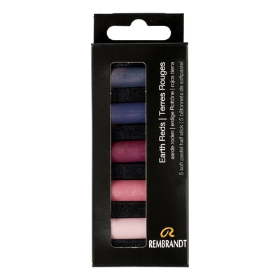 Rembrandt Soft Pastels Micro Sets, Earth Reds, 5/Set, 3 Sets/Bundle (RBX31820513-3)