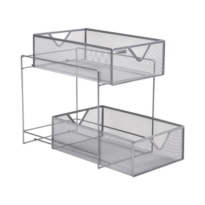 Mind Reader Network Collection, 2-Tier Sliding Basket Storage