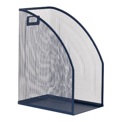 Staples Metal Mesh File Organizer, Navy Blue (ST63833)