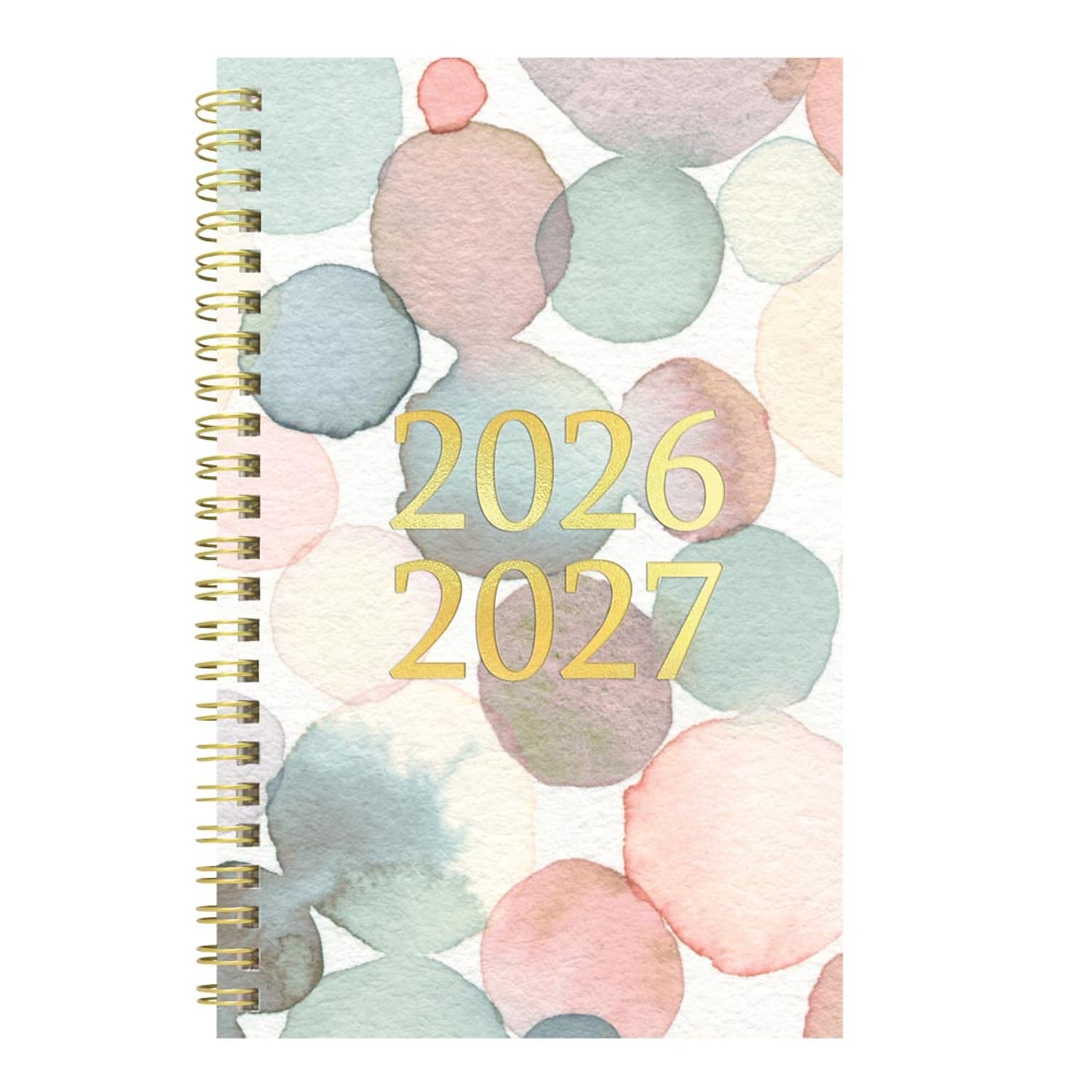 2026-2027 Blueline Academic 8 x 5 Weekly & Monthly Planner, Poly Cover, Splash Raindrops  (CA114PI.01)