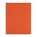 Staples 2-Pocket Portfolio with Fastener, Orange (55474)