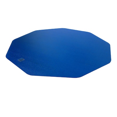 Floortex 9Mat 9-Sided Blue Gaming Chair Mat for Hard Floors, 38 x 39, Blue Polycarbonate (FC121001009RBL)