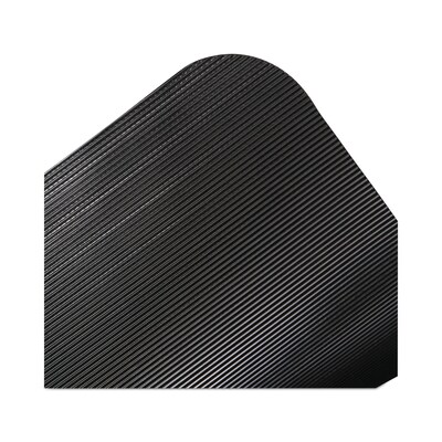 ES Robbins Floor+Mate Carpet & Hard Floor Chair Mat, 46 x 48, Designed for Medium-Pile Carpet, Bla