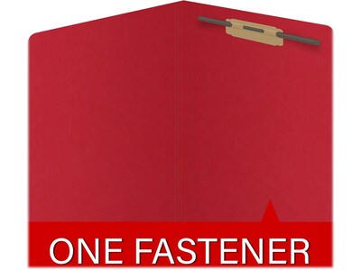 Medical Arts Press Reinforced End Tab File Folder, Straight Cut, Letter-Size, Red, 50/Box (S-01601-RED)