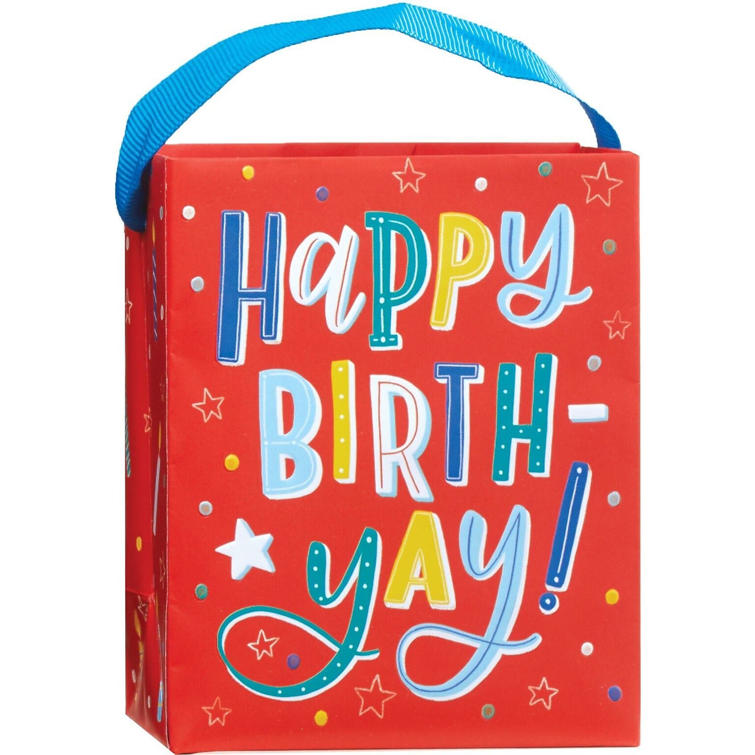 JAM Paper Happy Birthday Small Gift Bags, 6/Pack (52622409918)