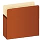 Pendaflex 10% Recycled Reinforced File Pocket, 3 1/2" Expansion, Letter Size, Redrope, 25/Box (1524EOX)