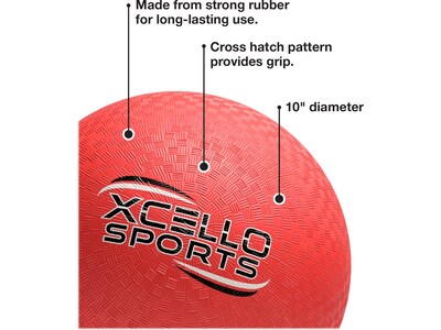 Xcello Sports Kickball Set, Red (KICKBALLSET-RED)