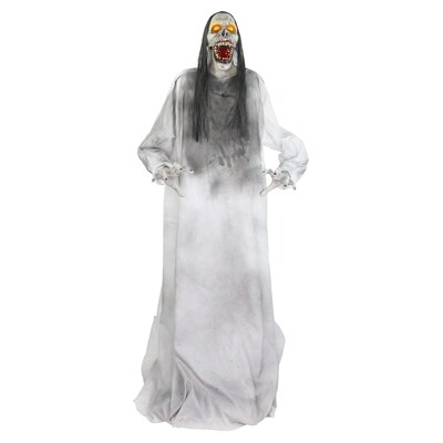 Haunted Hill Farm 5.9 ft. Motion-Activated Lurching Woman Halloween Animatronic by Tekky (HHLURCHWMN