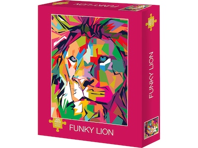 Willow Creek Funky Lion 500-Piece Jigsaw Puzzle (48970)