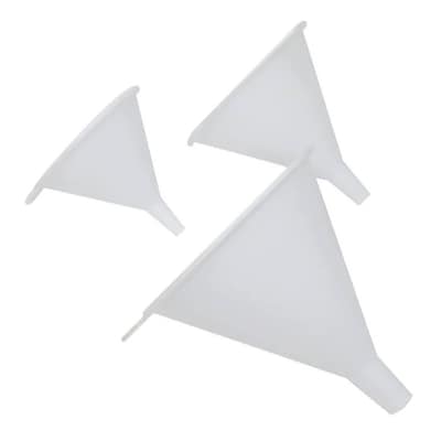 Better Houseware Set of 3 Funnels, White (BTH1007)