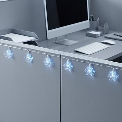 Excello Brands 20' Snowflake Holiday String Lights, 40 Lights (EGP-HL-SNF-20)