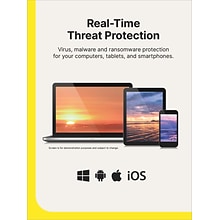 Norton 360 Deluxe for 5 Devices, Windows/Mac/Android/iOS, Product Key Card  (21392062)