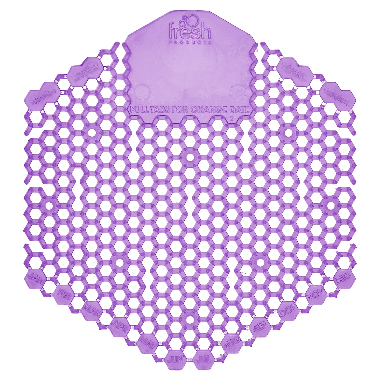 Fresh Products Wave 3D Anti-Splash Urinal Screen, Fabulous Scent, Purple, 10/Box (3WDS-F-010I060M-11)