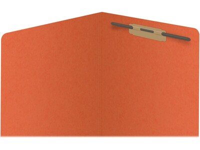 Medical Arts Press Reinforced End Tab File Folder, Straight Cut, Letter-Size, Orange, 50/Box (S-01501-ORG)
