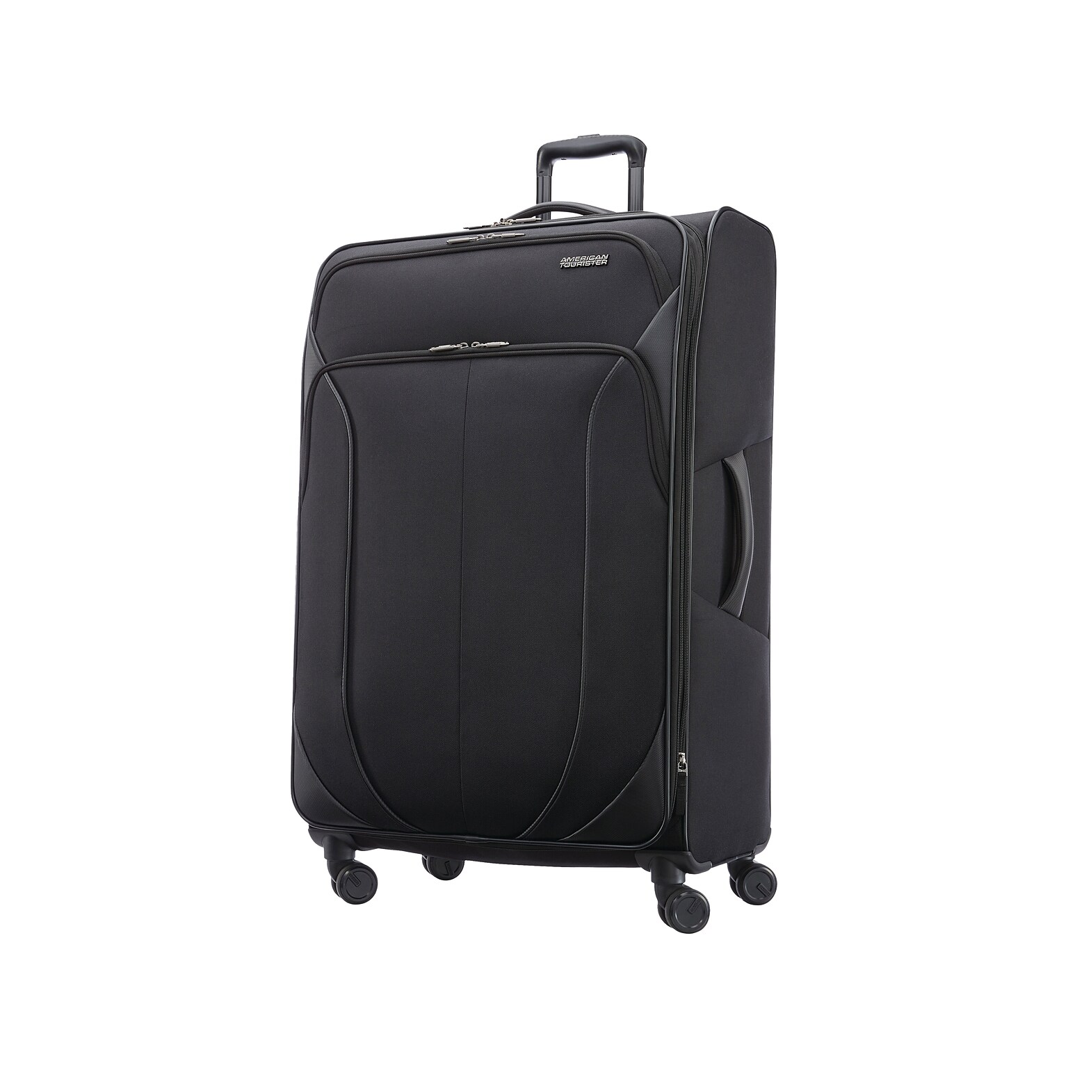 American Tourister 4 KIX 2.0 28 Suitcase, 4-Wheeled Spinner, Black (142354-1041)