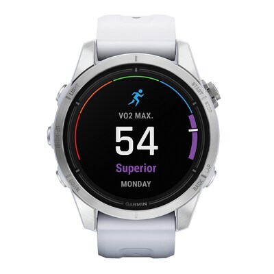 Garmin epix Pro Gen 2 Standard Edition Smartwatch, Steel & Whitestone, 42mm (GRM0280200)