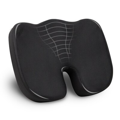 Mind Reader Memory Foam Seat Cushion, Black (SEATMESH-BLK)