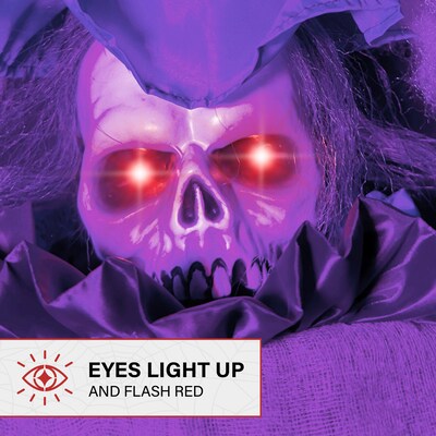 Haunted Hill Farm Lifesize Animatronic Witch (HHWITCH-51FLSA)