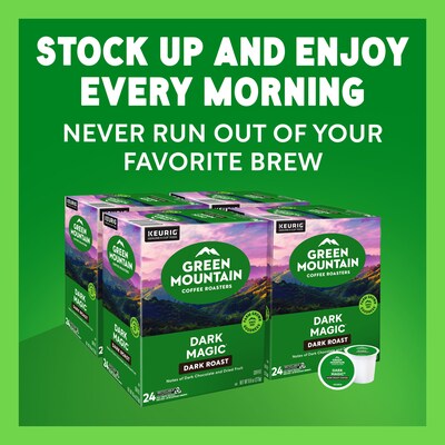 Green Mountain Dark Magic Coffee Keurig® K-Cup® Pods, Dark Roast, 96/Carton (4061)