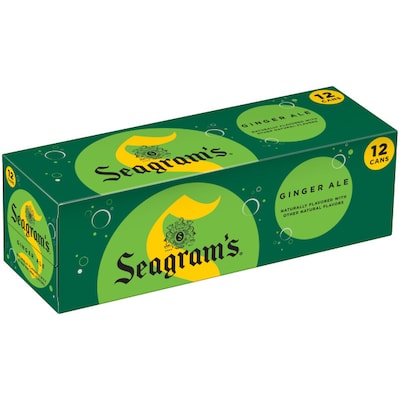 Seagrams Ginger Ale, 12 oz., 24/Carton (00072979004167)