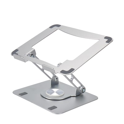 Uncaged Ergonomics 10.2 x 10 Metal Swivel Laptop Stand 2.0, Silver  (SLS-Silver)