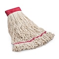 Coastwide Professional™ Looped-End Wet Mop Head, Large, Cotton, 5 Headband, White (CW57748)