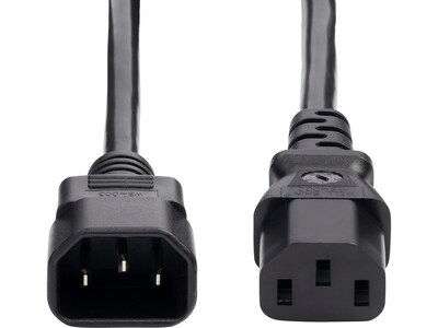 StarTech 2' C14 to C13 Power Cable, Male to Female, Black (8713-8200-POWER-CORD)