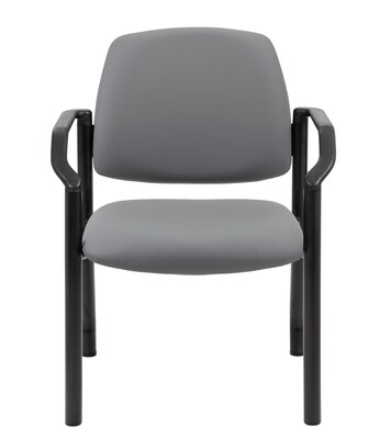 Boss Vinyl Guest Chair, Gray (B9591AM-GY)