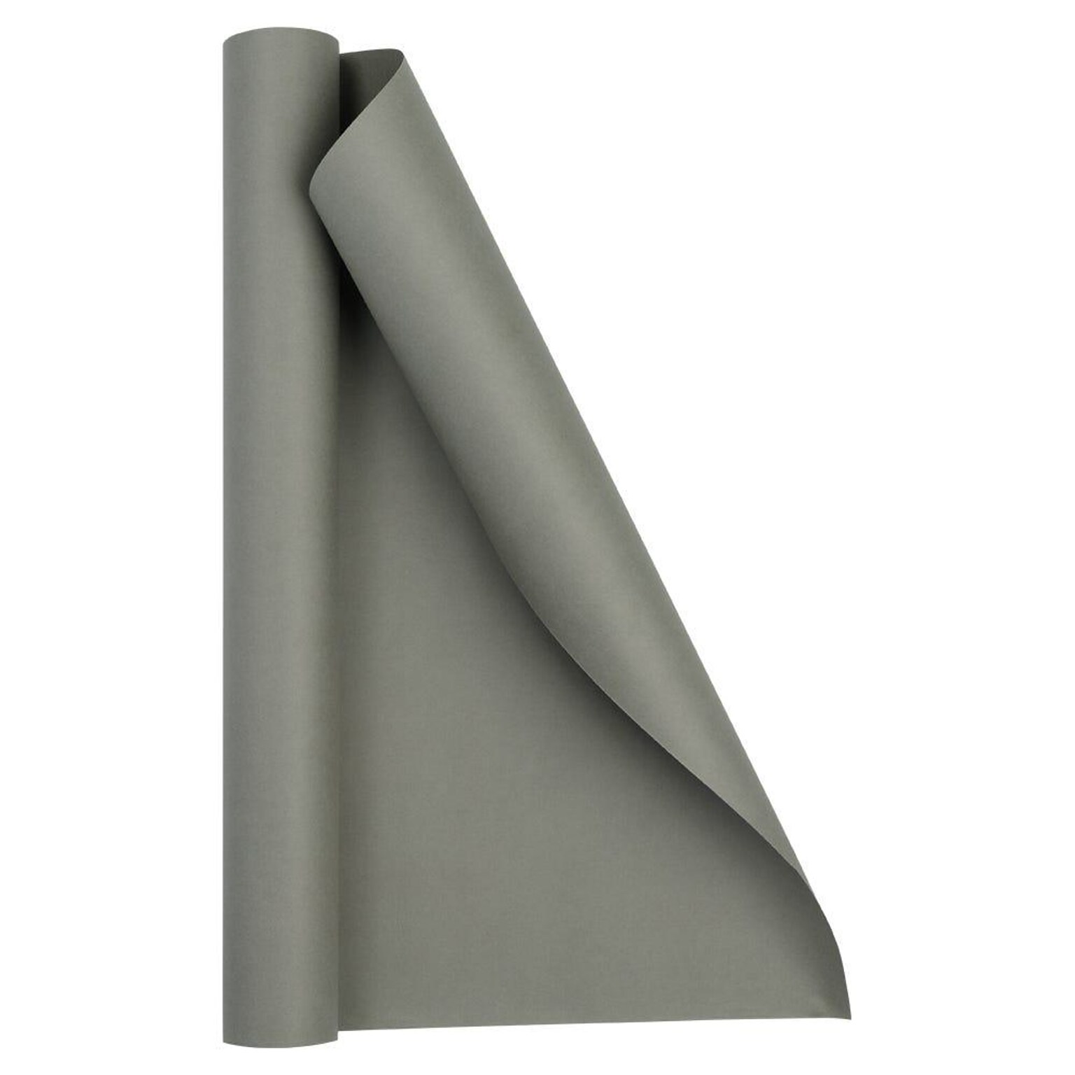 JAM Paper Short Mini Roll Wrapping Paper, 26.3 sq. ft., Gray, 2/Pack(277013539263a)